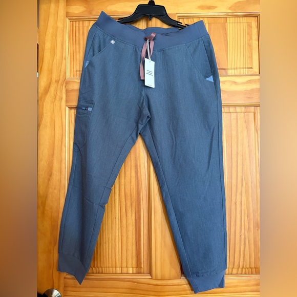 Figs Zamora Jogger - Petite, Heather Denim - Picture 1 of 4